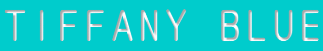 TIFFANY BLUE 