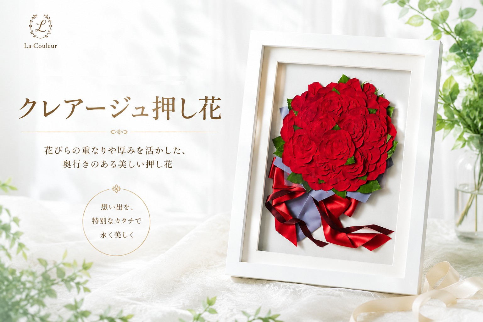 クレアージュ　立体押し花