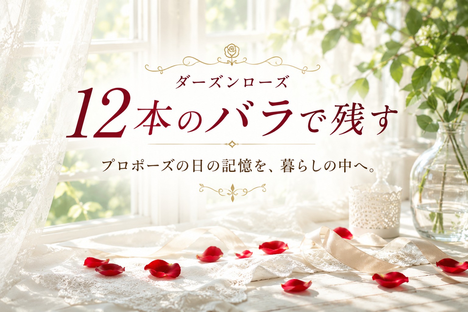 １２本のバラで保存