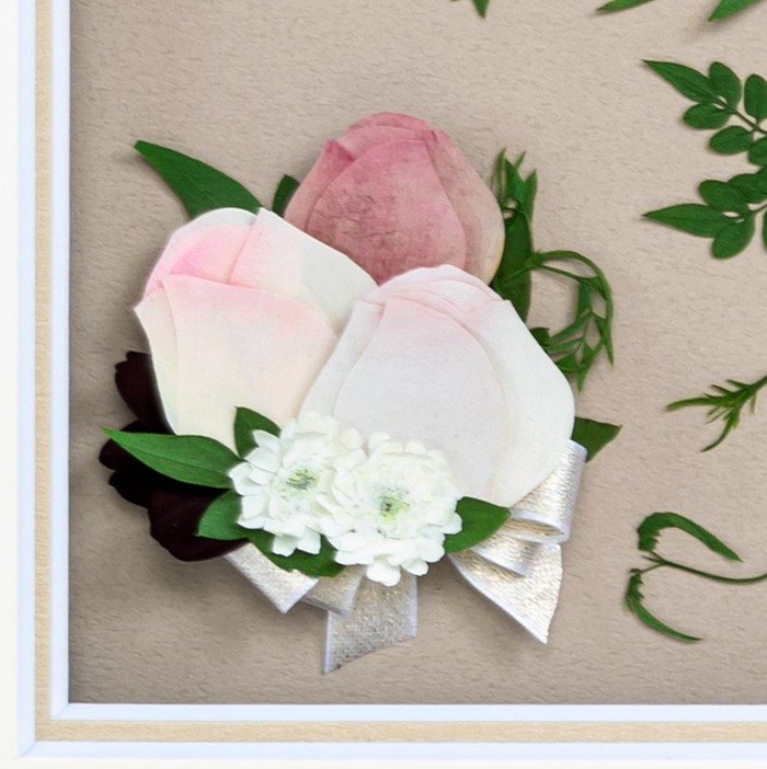 ブートニア押し花