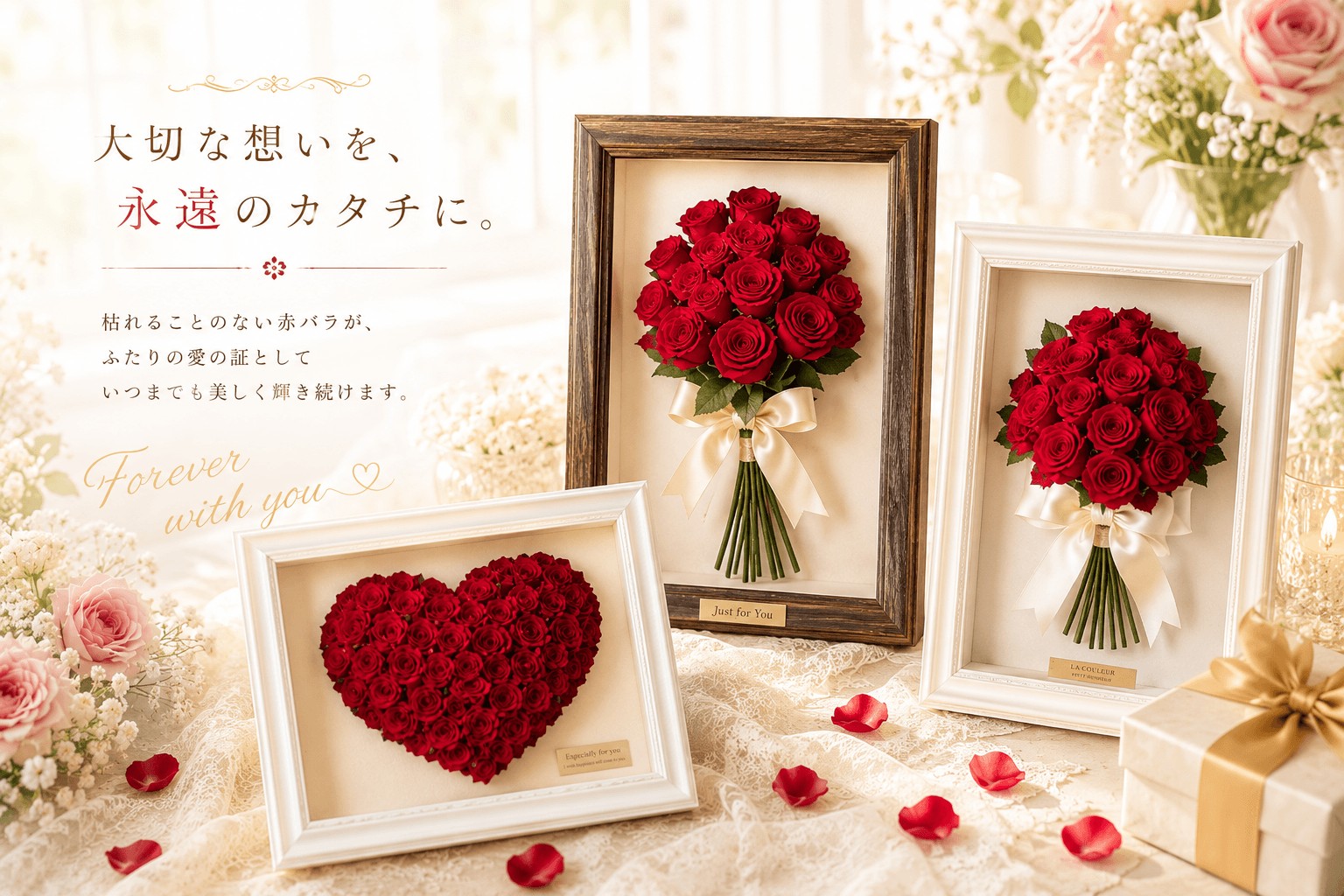 プロポーズの花束保存